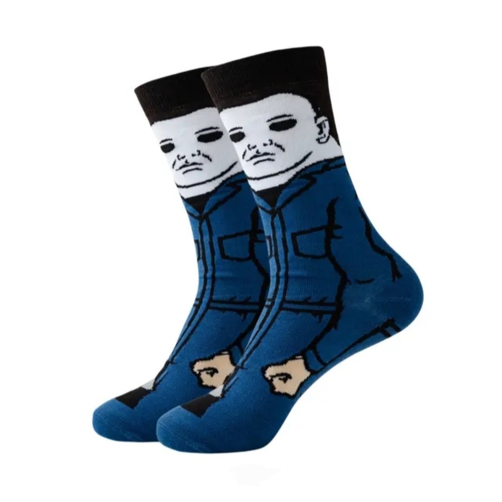 Michael Myers Horror Custom Crew Socks